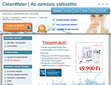 Tablet Screenshot of cleanwater.hu