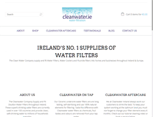 Tablet Screenshot of cleanwater.ie