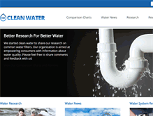 Tablet Screenshot of cleanwater.com